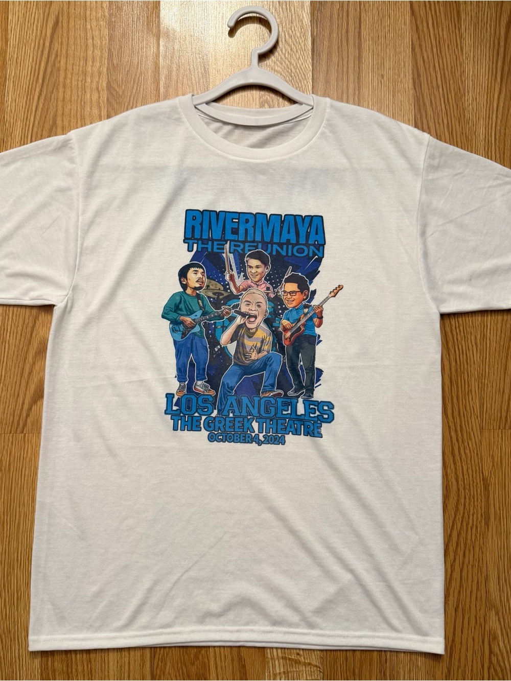 Rivermaya The Reunion Los Angeles Graphic T-Shirt White Men’s Size Medium